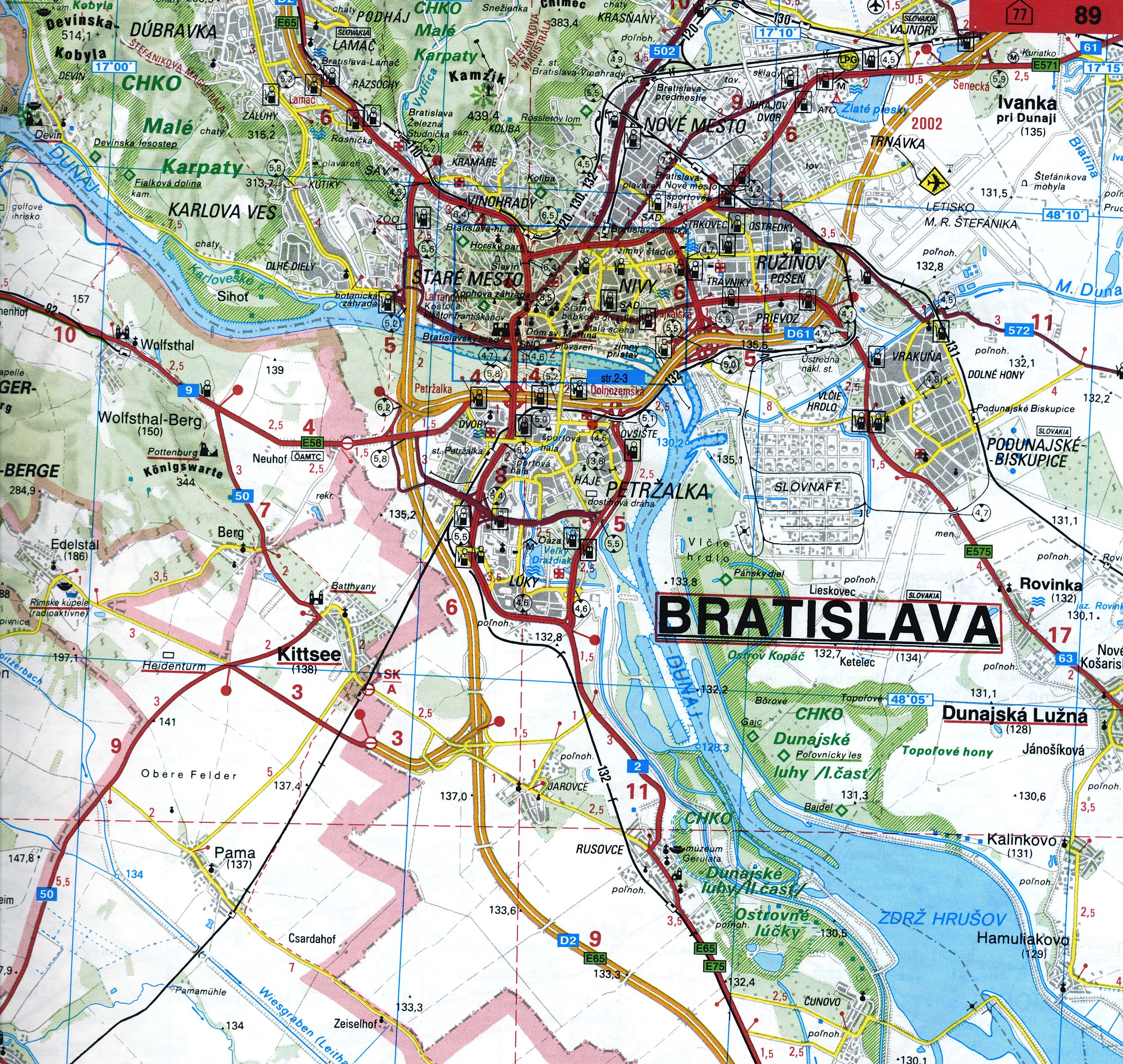 Travel to Bratislava - Travel Maps to Bratislava Slovakia