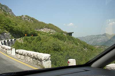 Picture Gallery of Road from Podgorica to Petrovac Montenegro