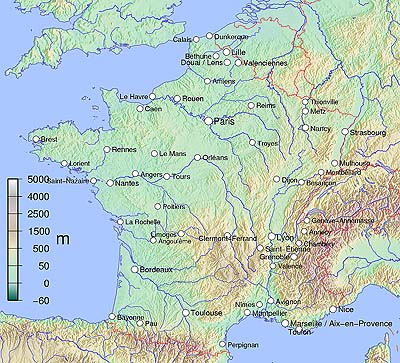 Travel Map of France