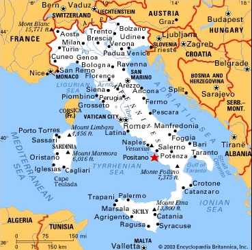 Map of  Italy