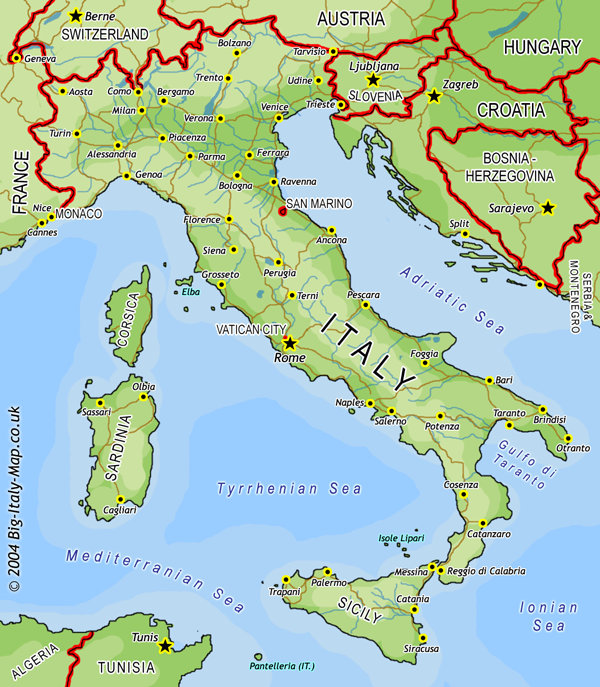 Map of  Italy